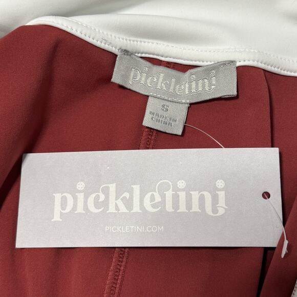 Pickletini Yasmin Zip Front Dress Size S Rust Sleeveless Pickle Ball NEW - Picture 8 of 11